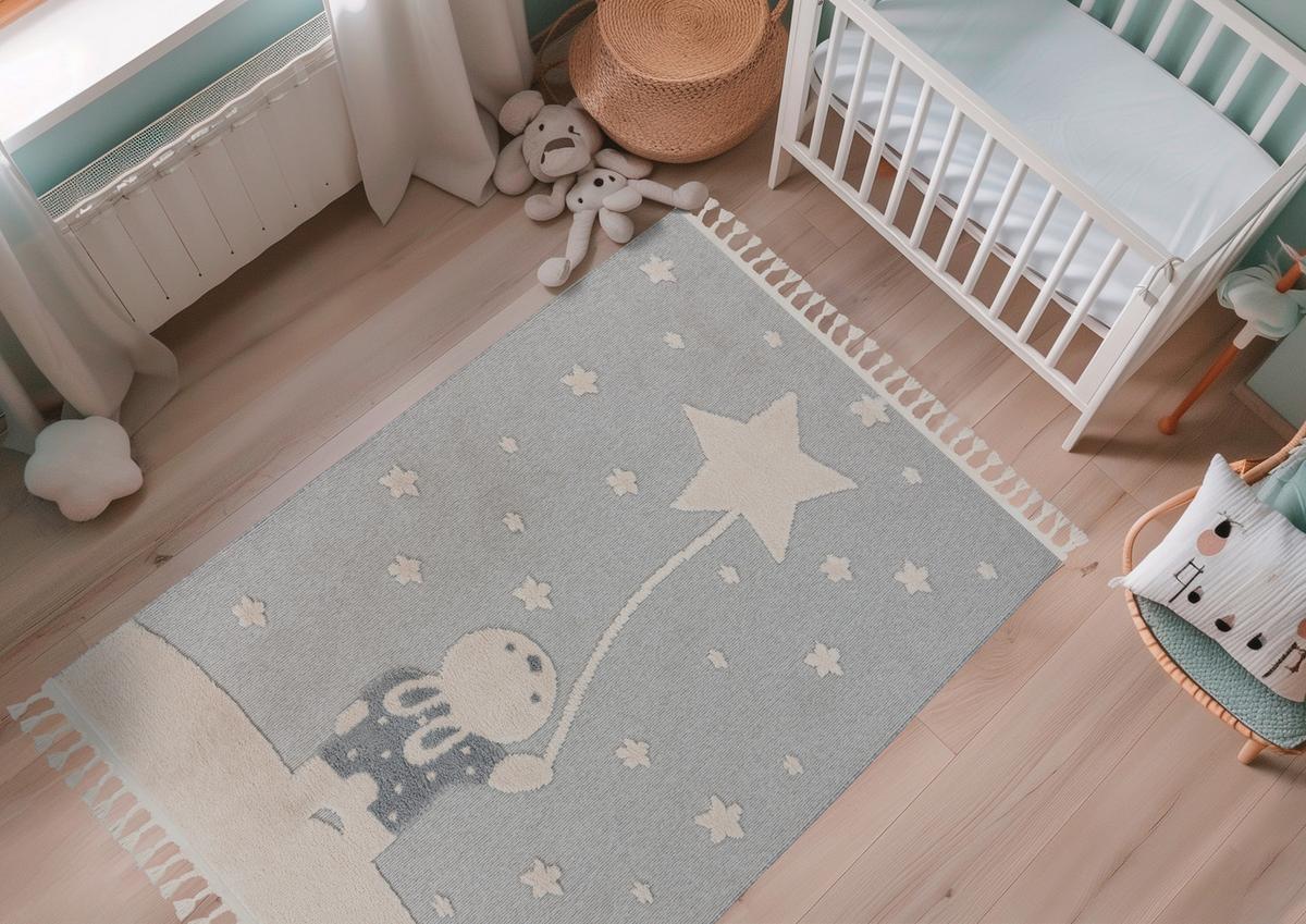 Covor pentru copii My FANO, cca. 160x230cm - alb/multicolor, Basics, textil (160/230cm) - Obsession