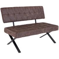 Klop Donna, Vintage Rjava, 140 Cm - rjava/antracit, Moderno, kovina/tekstil (140/93/61cm)