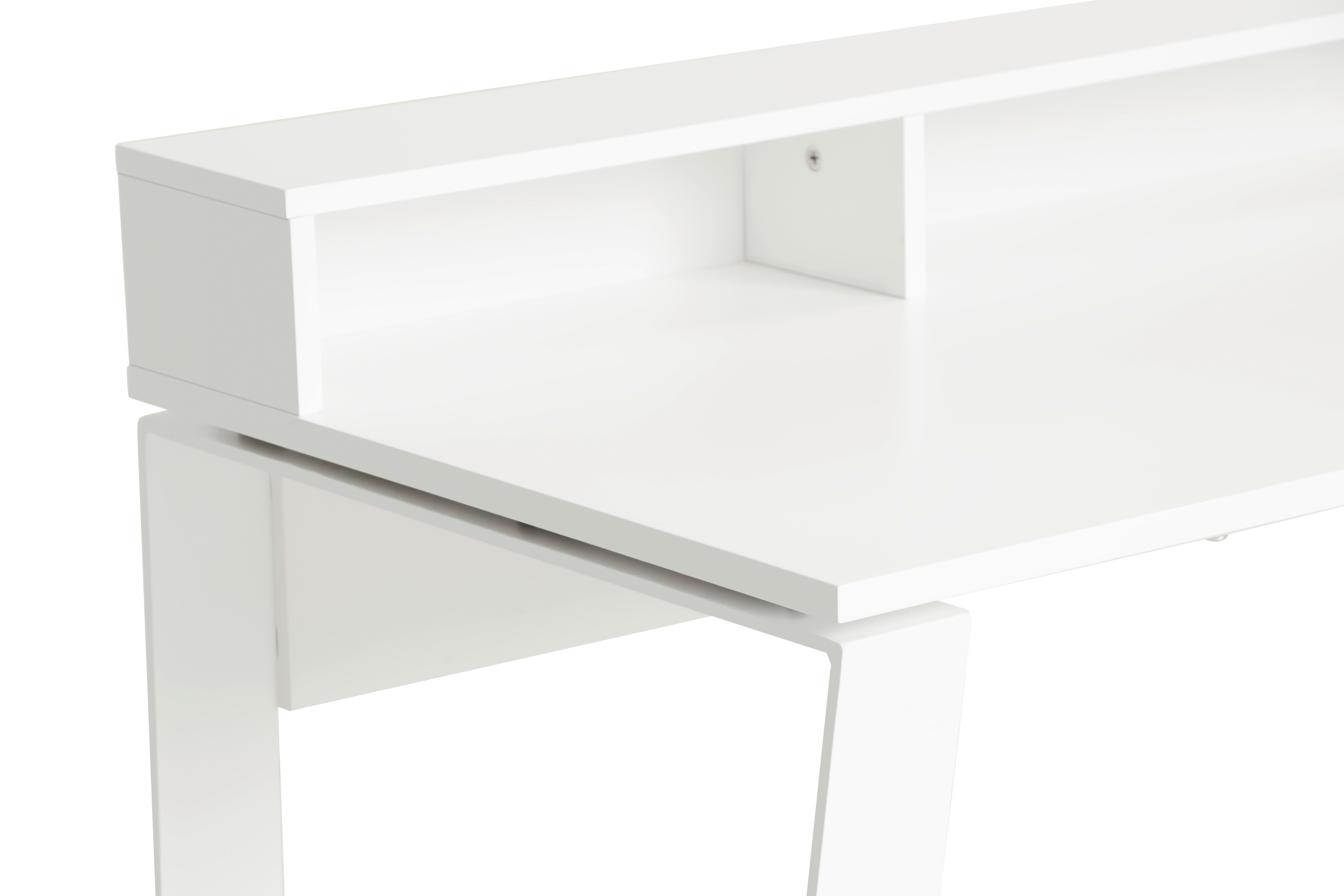 GAMINGBORD CHECK -EXKLUSIV- - vit, Modern, metall/trämaterial (140/85/60cm) - Mömax
