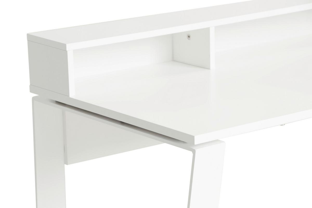 Gaming Miza Check -exklusiv-, Bela - bela, Moderno, kovina/leseni material (140/85/60cm) - Mömax