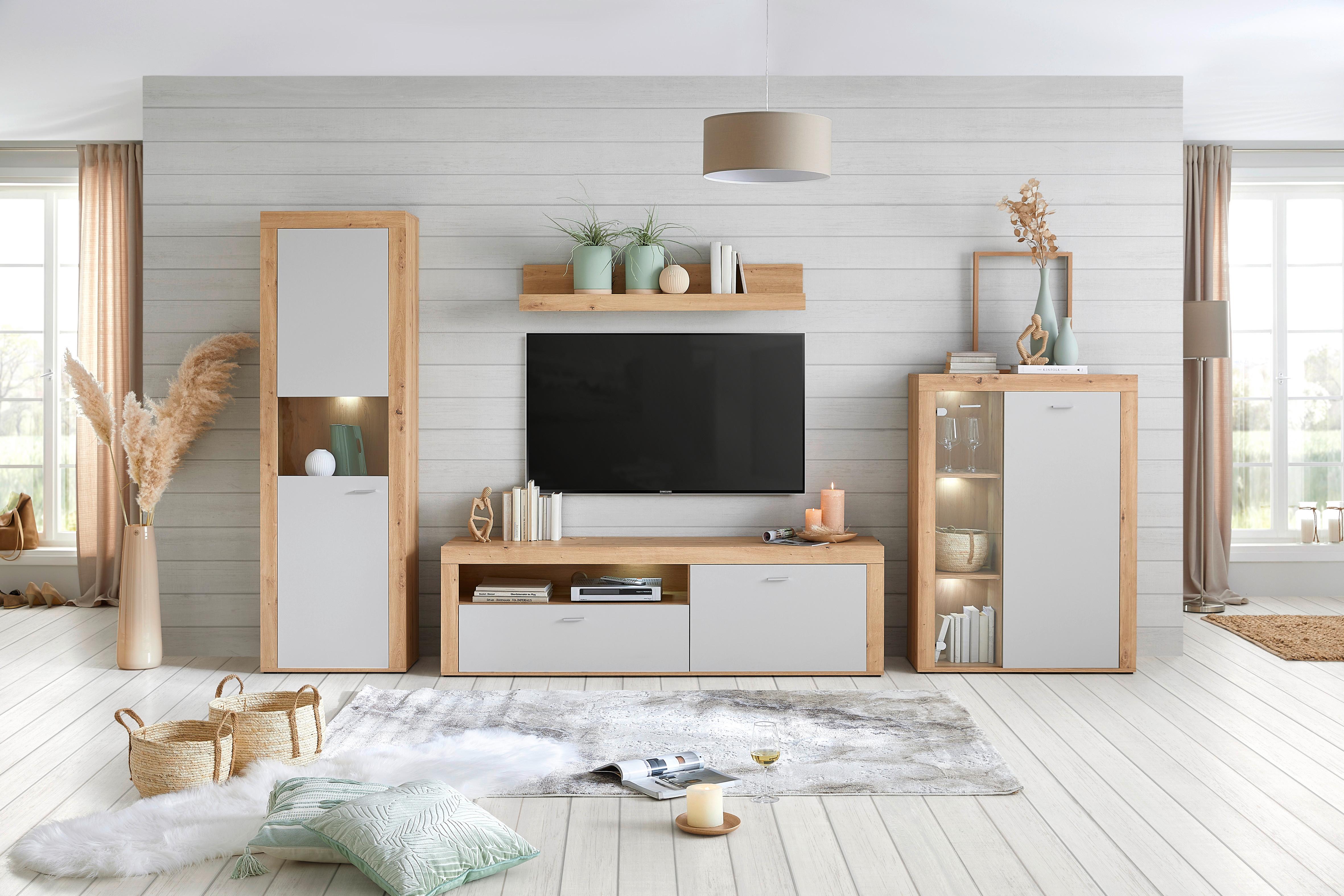 Zidna Polica Canberra - Moderno, drvni materijal (120/20,2/20cm) - Modern Living