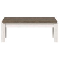 Sitzbank in Pinienfarben - Braun/Pinienfarben, Romantik / Landhaus, Holzwerkstoff (126/48/41cm) - Zandiara