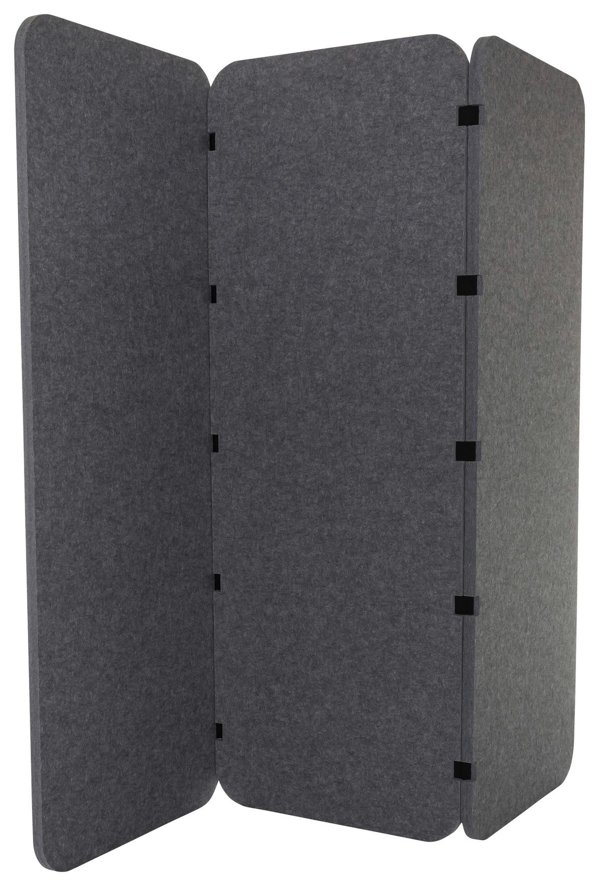 Pregradna Stena Flexmiut El, Siva - siva, Basics, umetna masa/tekstil (180/160/2,5cm) - MID.YOU