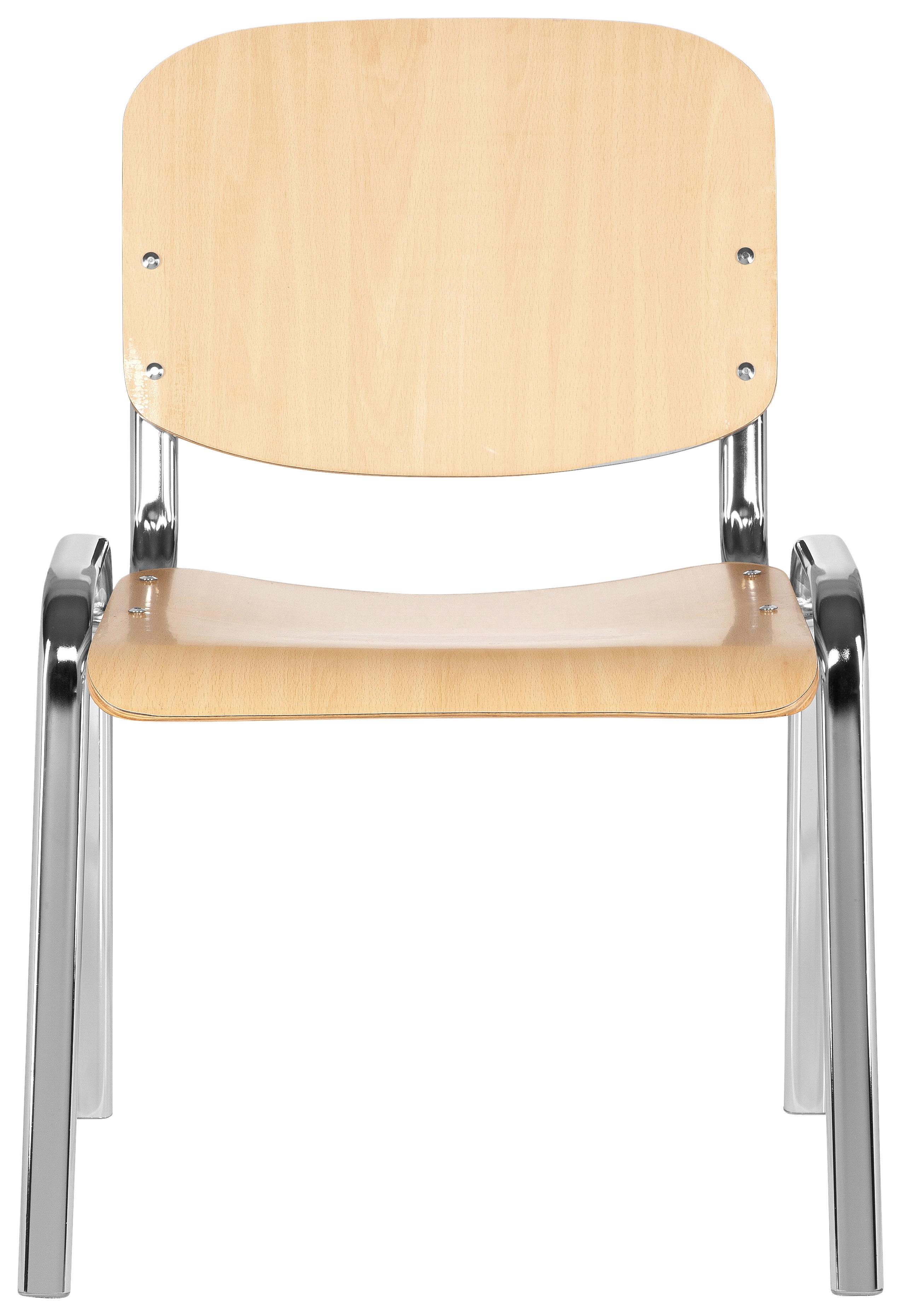 Konferenčni Stol Xt 600, Barva Bukve - barve kroma/barve bukve, Basics, kovina/les (58/81/48cm) - MID.YOU