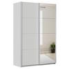 Ormar S Kliznim Vratima Feldkirch - srebrne boje/svijetlo siva, Moderno, drvni materijal/metal (136/210/62cm) - Modern Living