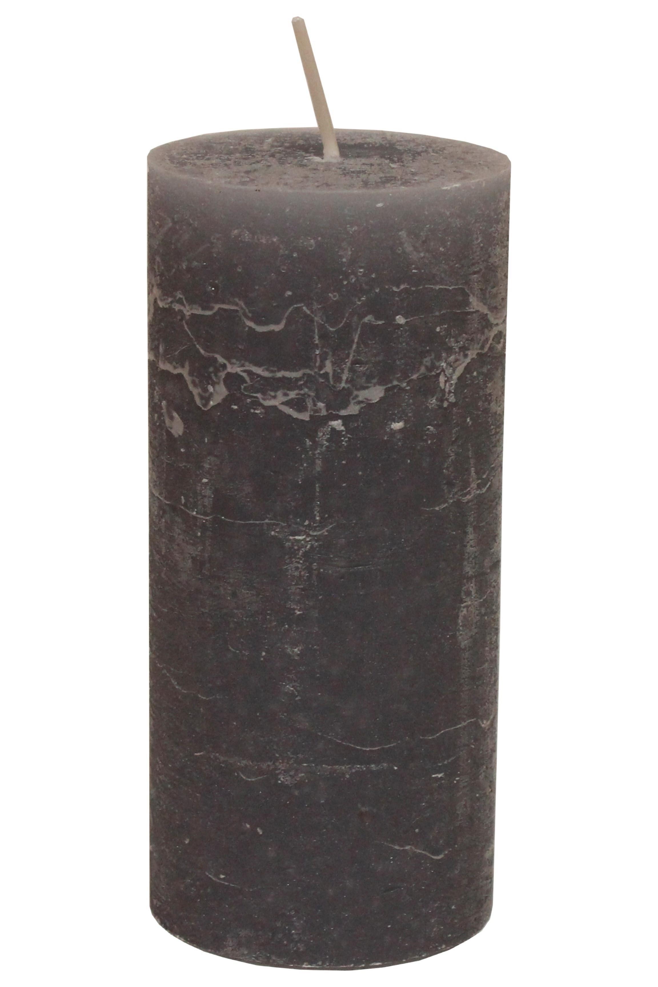 Tömbgyertya Lia - szürke, Modern (6,8/15cm) - Premium Living