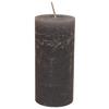 Stumpenkerze Lia in Grau - Grau, MODERN (6,8/15cm) - Premium Living