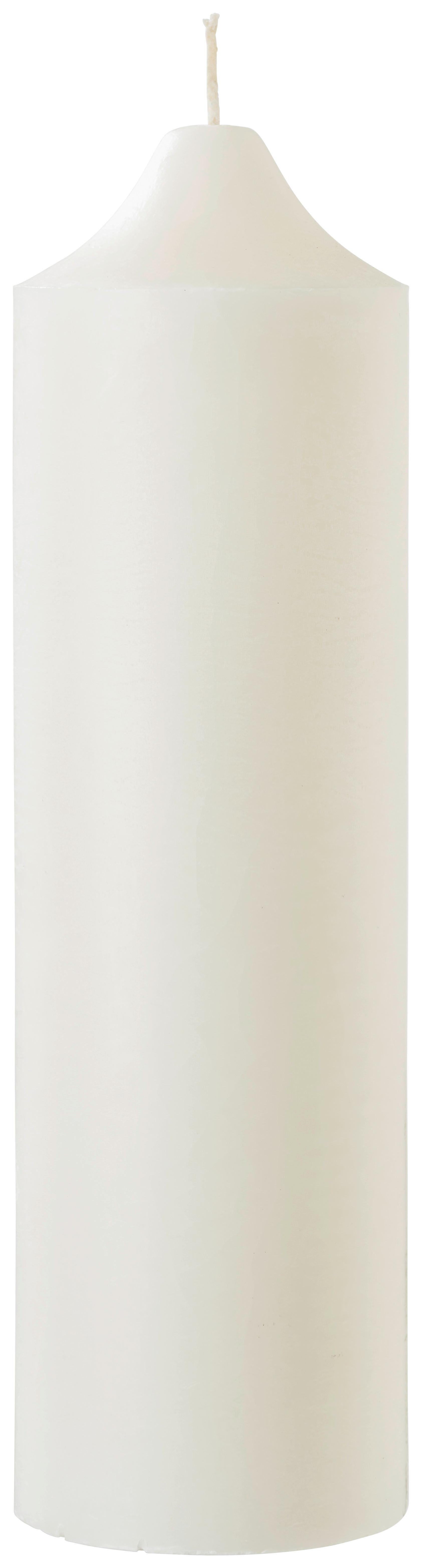 STUMPENKERZE ORGANIC - Weiß (10/35cm) - Based