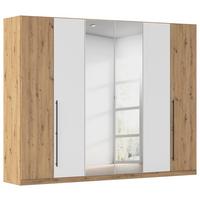 Kleiderschrank Safari Weiß/Eiche Artisan - Weiß/Eiche Artisan, KONVENTIONELL, Holzwerkstoff/Metall (271/229/54cm) - Based
