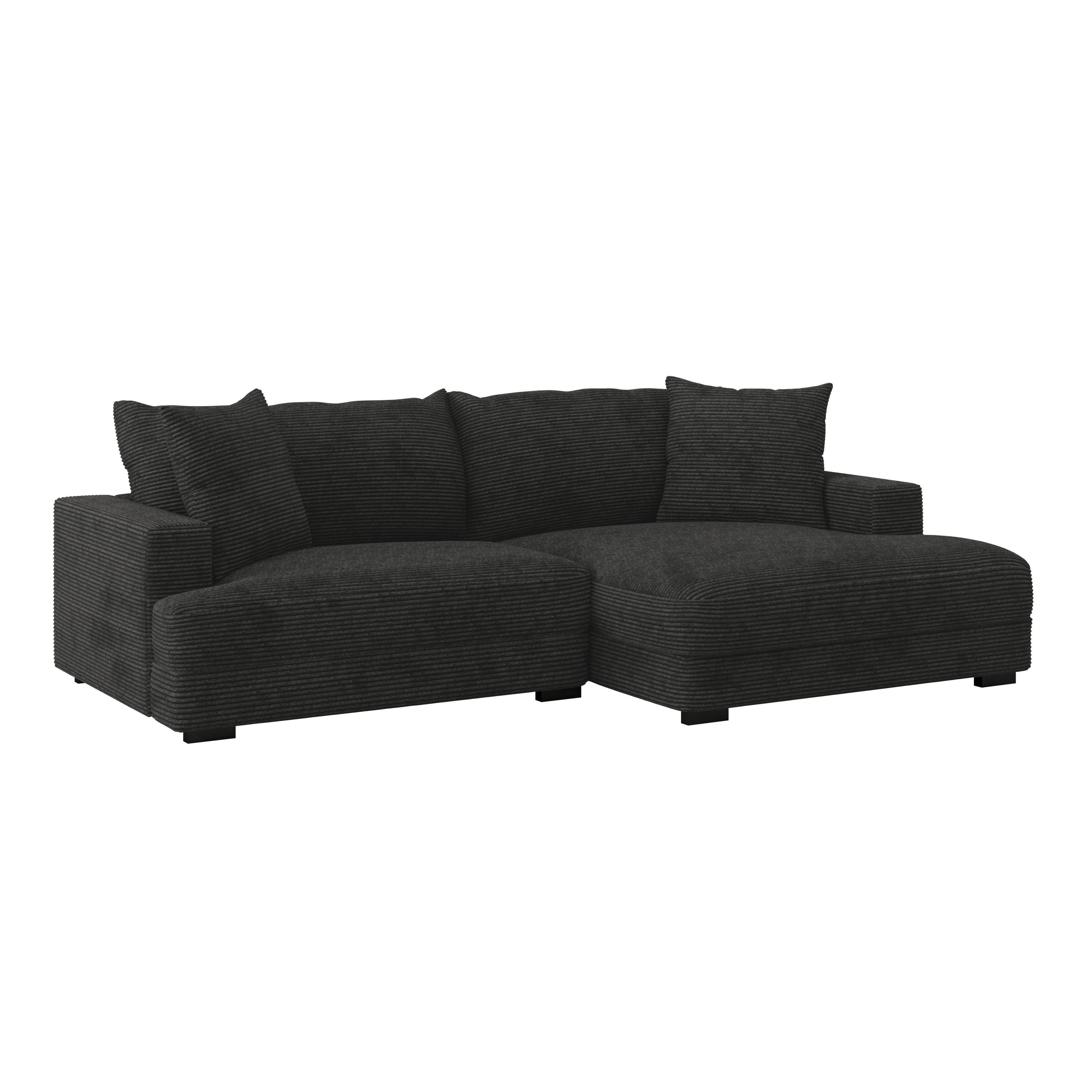 Coltar PELLE - gri, Modern, textil (265/180cm)