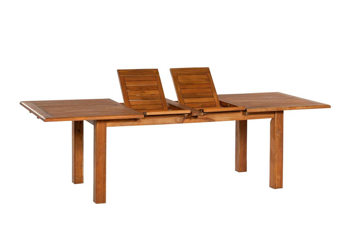 Gartentischgruppe Capri Naturfarben - Naturfarben, KONVENTIONELL, Holz/Kunststoff - Gardenson