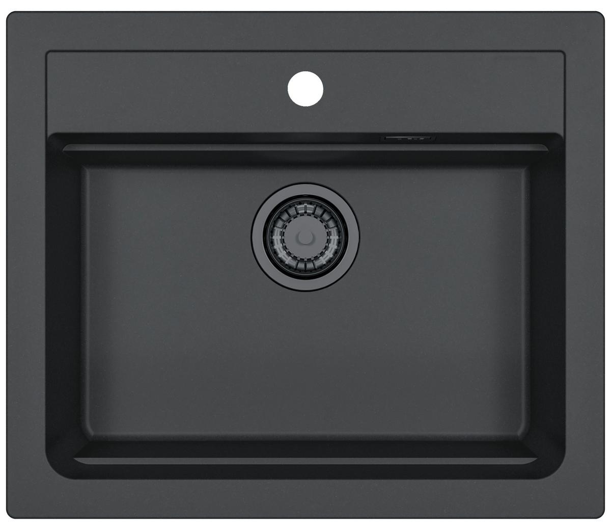 Sudoper Atrox 30 - crna, Moderno, kamen (59/20/50cm)