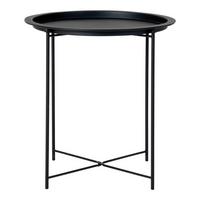 Beistelltisch Bastia Schwarz ca. 47x47x50 cm - Schwarz, Design, Metall (47/47/50cm) - MID.YOU
