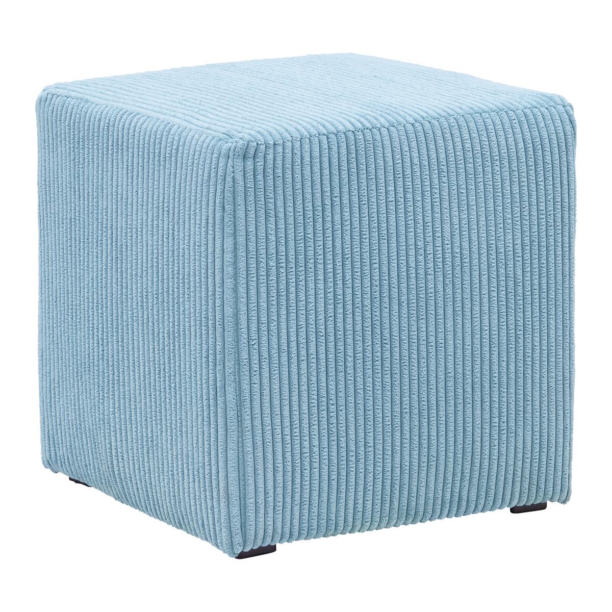 Hocker Bali Cord in Petrol - Petrol, MODERN, Textil (45/42/45cm) - Based