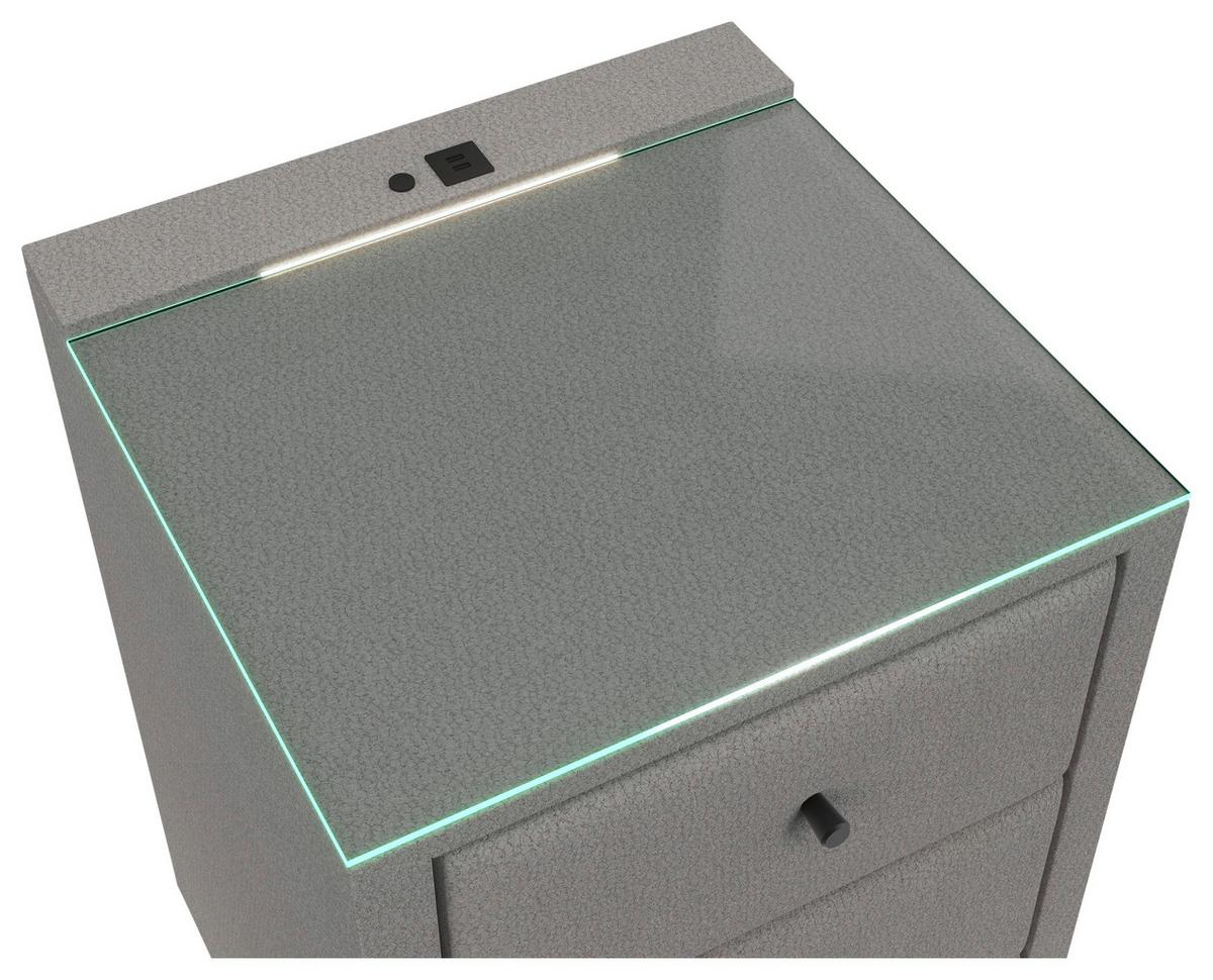 Noćni Ormarić Carmen - boje šampanjca, Konvencionalno, plastika (52/68/48,5cm) - Modern Living