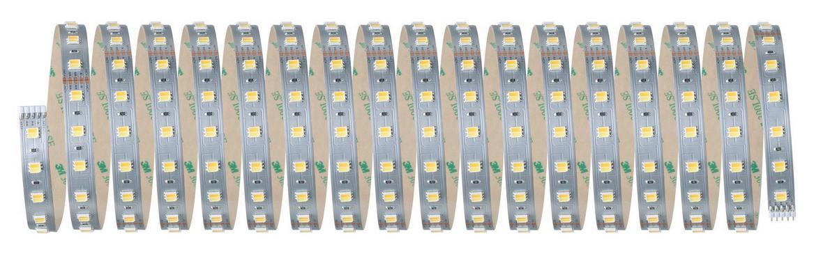 LED-Strip MaxLED Basic Set Silberfarben max. 47 Watt - Silberfarben, Basics, Kunststoff (1000cm) - Paulmann