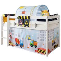 Pograd Malte, Bela, Pravi Les, 90x200cm - bela/naravne barve, Natur, tekstil/les (90/200cm) - MID.YOU