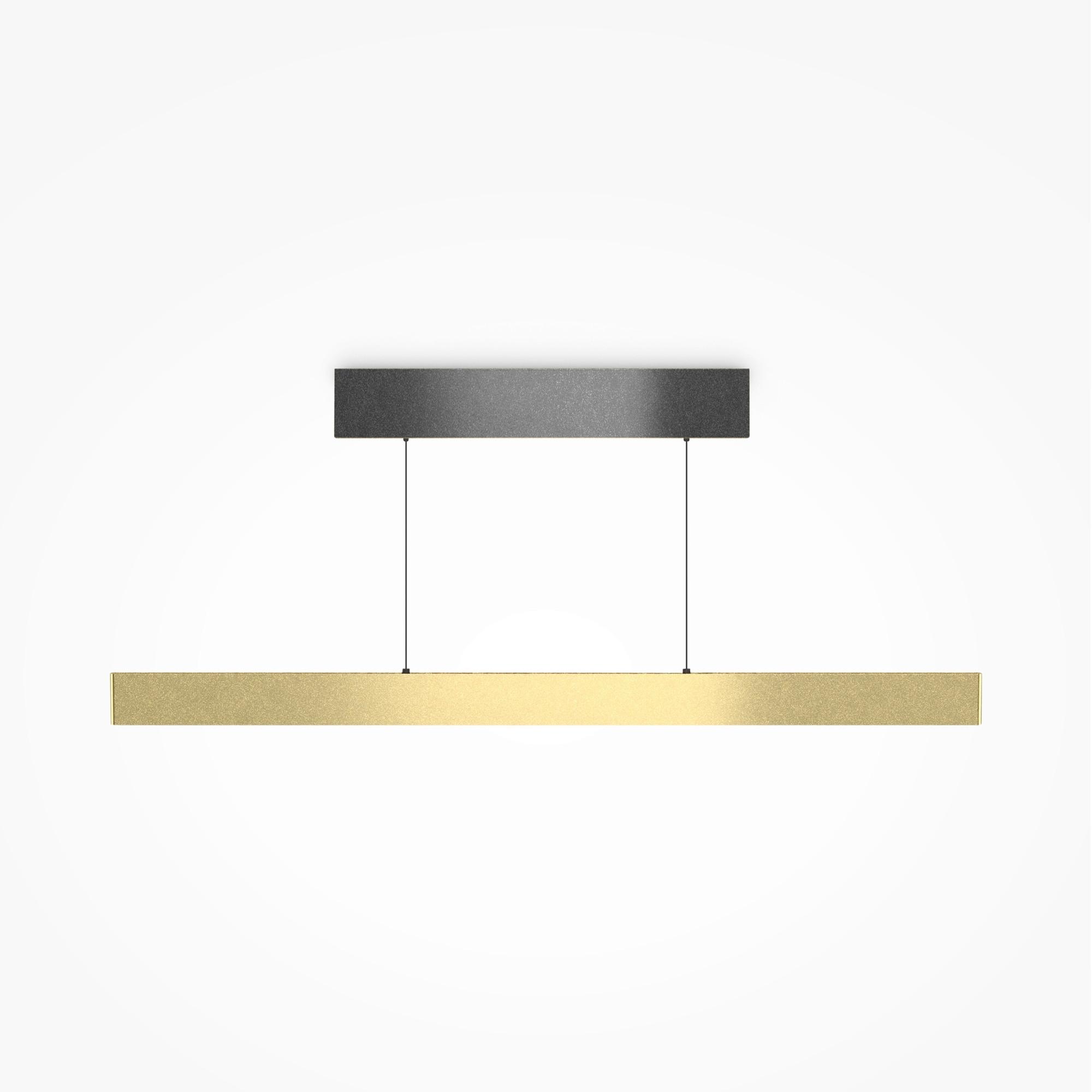 Pendelleuchte P109pl-36w2.7-6k-Bs - Messingfarben, Design, Metall (116/155.8/1.5cm) - MAYTONI