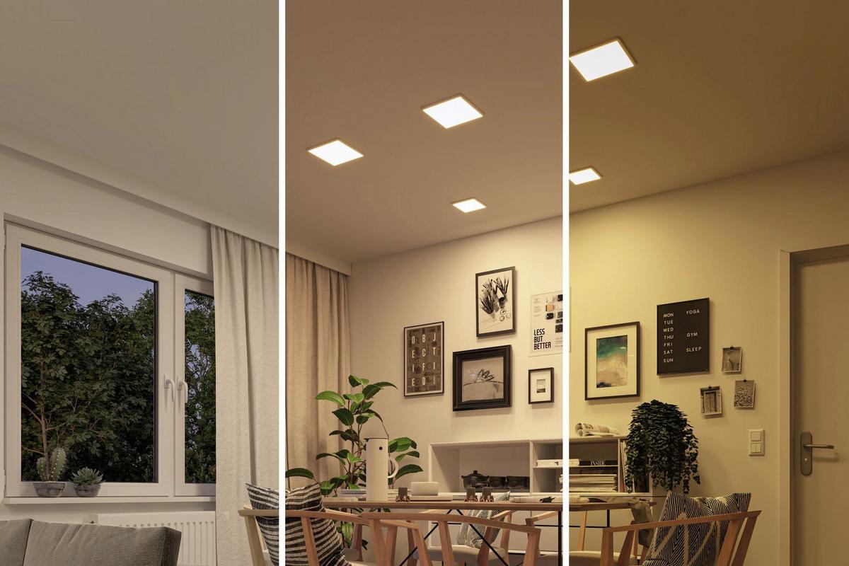 LED-Deckenleuchte Areo VariFit in Weiß max. 15 Watt - Weiß, Basics, Kunststoff (23/23cm) - Paulmann