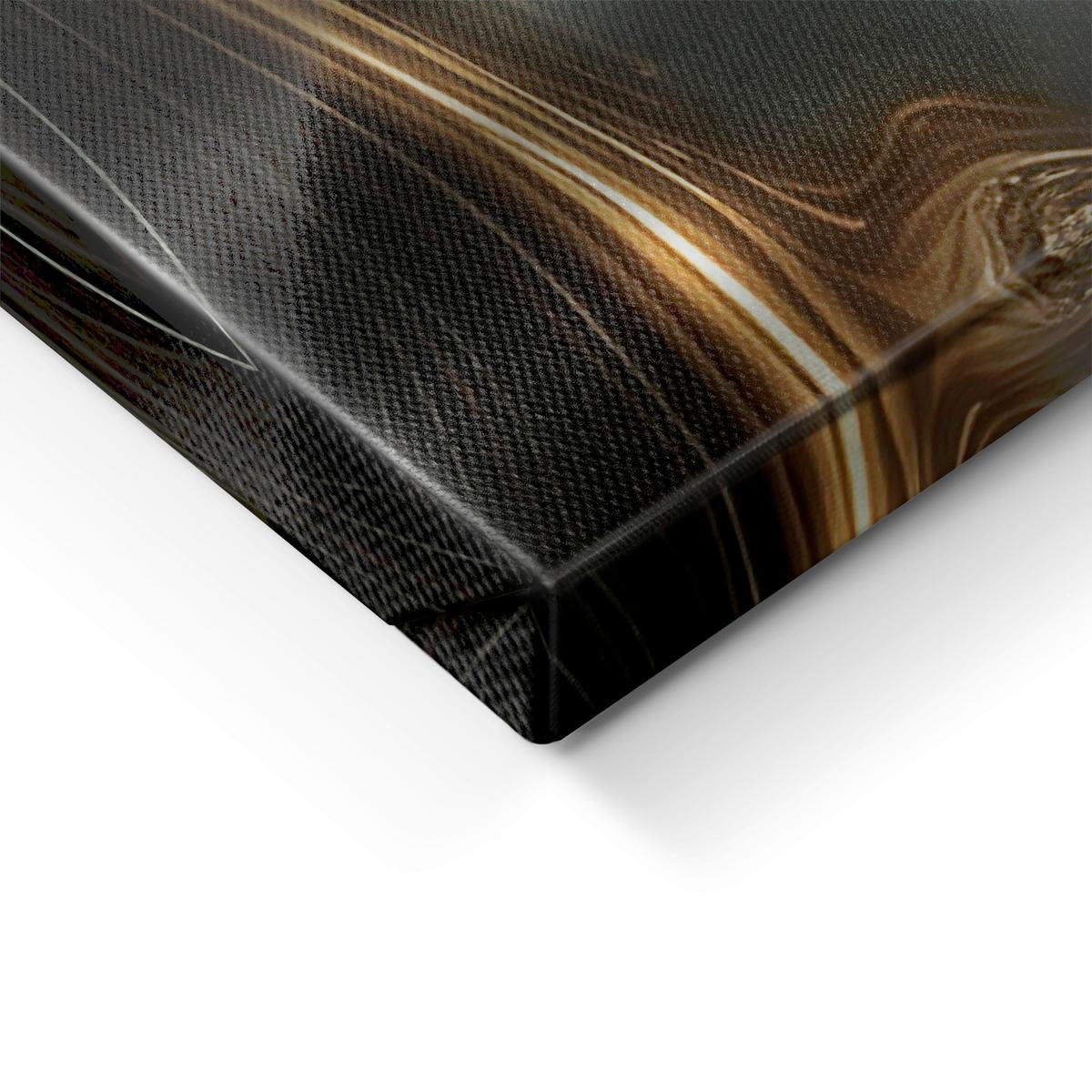 Leinwandbild Silver Braun/Schwarz/Silber/Weiß - Silberfarben/Schwarz, Holzwerkstoff/Textil (80/120cm) - Mömax
