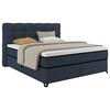 Boxspringbett Carmen C Blau ca. 180x200cm - Blau, Konventionell, Holz/Holzwerkstoff (180/200cm) - Premium Living