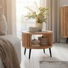 TABLE D'APPOINT MADDI -TREND- - couleur naturelle/noir, LIFESTYLE, métal/bois (50/40/50cm) - Mömax