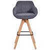 BARPALL RELAX - grå/ekfärgad, Design, trä/textil (56/100,5/56cm) - Mömax