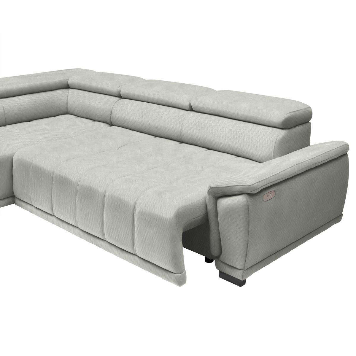 Ecksofa Gremio Links Sandfarben - Sandfarben/Schwarz, MODERN, Kunststoff/Textil (106/77-100/283-206cm) - Premium Living