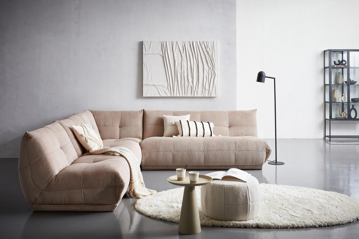 Modul Sofaelement Giselle Taupe - Taupe, Trend, Textil (180/80/112cm) - Livetastic