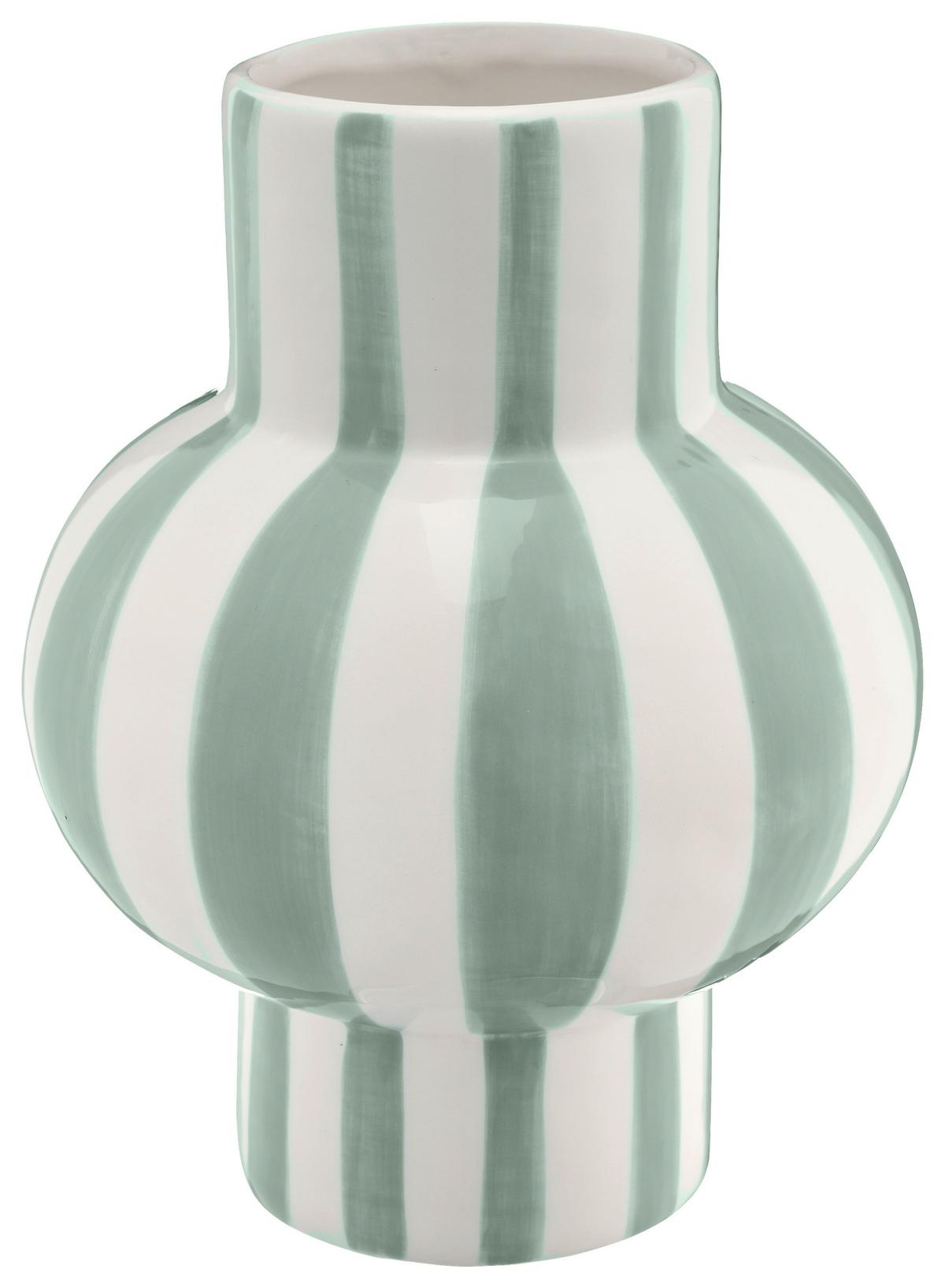 Vase Miami I Hellgrün - Hellgrün, Basics, Glas (16/21/16cm) - Mömax