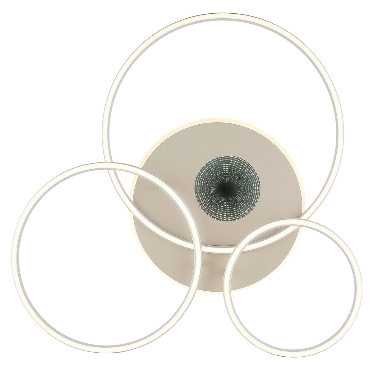 LAMPA SUFITOWA LED 48466B-40 INVERTINA - biały/kolor piaskowy, Design, tworzywo sztuczne/metal (80,7/70/13cm) - Globo