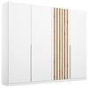 Ormar S Klasičnim Vratima Lamella - bijela/hrast Artisan, Moderno, drvni materijal/metal (226/210/54cm) - Modern Living
