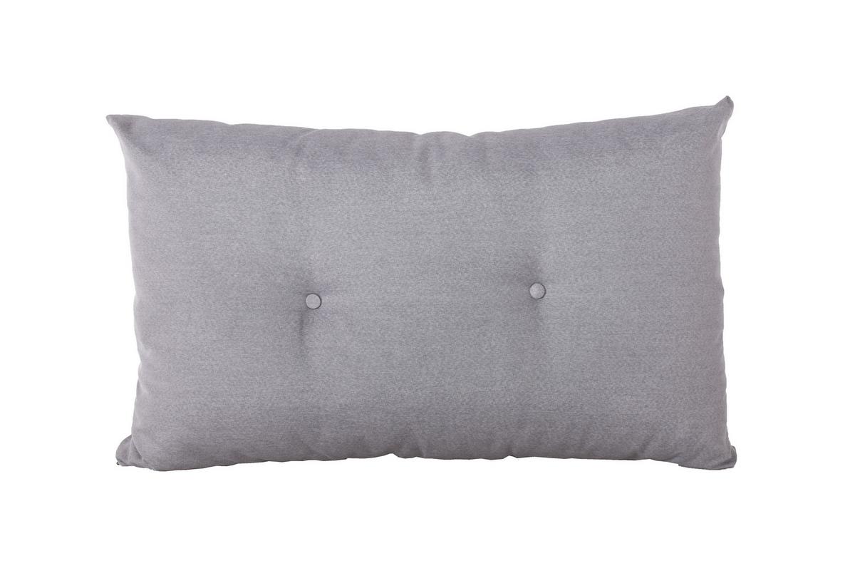 Loungesofa Malta Grau - Schwarz/Grau, Basics, Kunststoff/Textil (180/86/135cm) - Gardenson