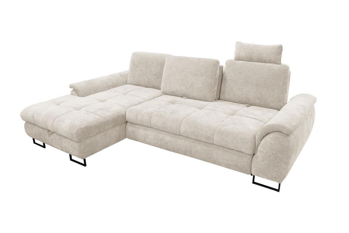 Kutna Garnitura Lago - crna/krem, Moderno (176/95/272cm) - Modern Living