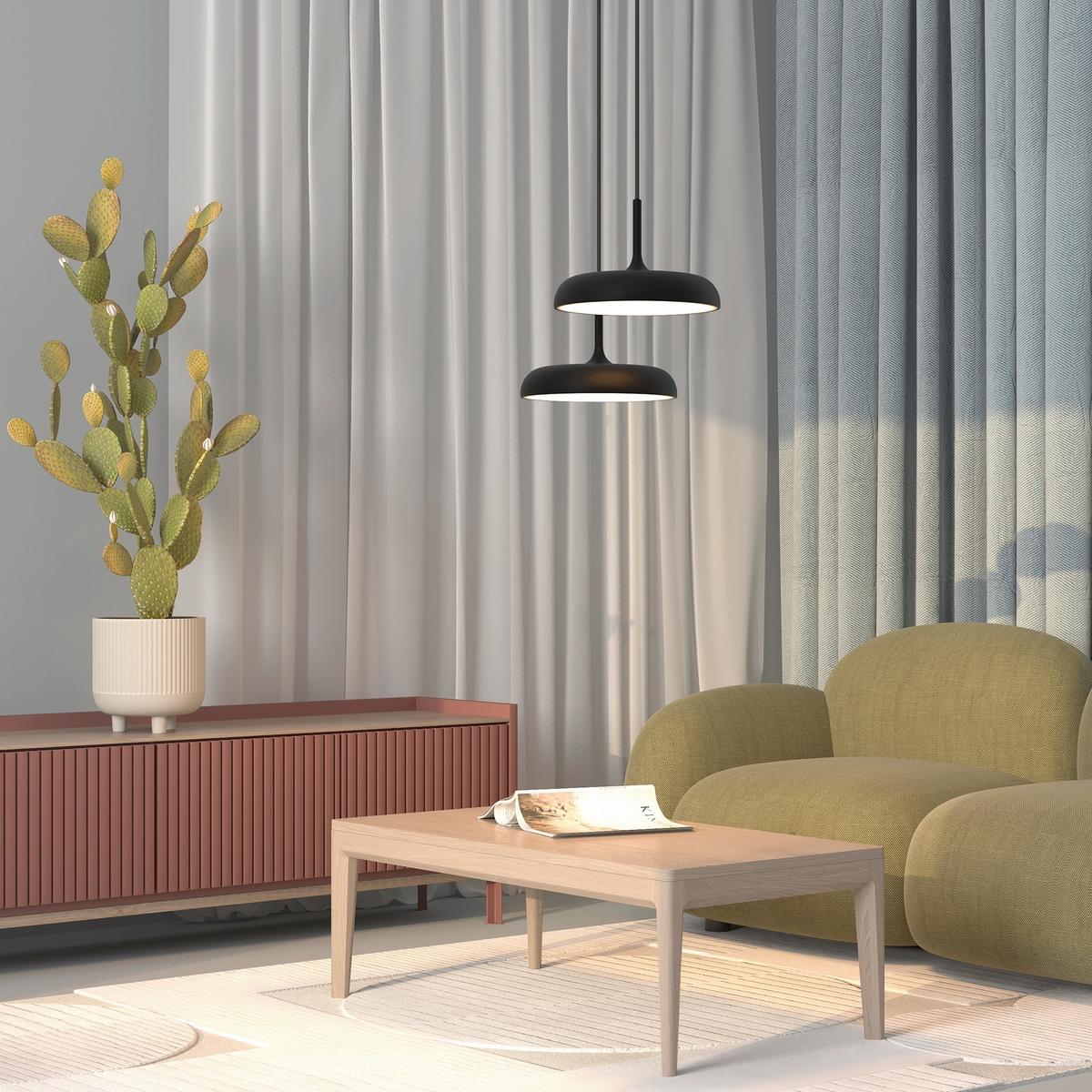 Pendelleuchte Mod189pl-L18b3k1 - Schwarz, Design, Metall (40/347cm) - MAYTONI