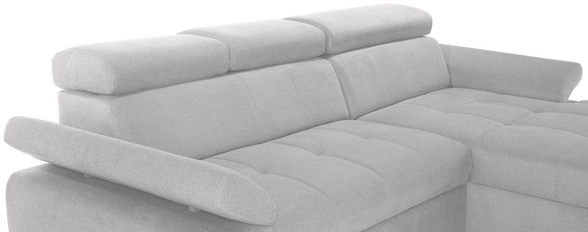 Kutna Garnitura Perry - srebrne boje, Design, tekstil/drvo (292/183cm) - Modern Living