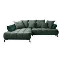 Kutna Garnitura Largo N - tamno zelena/crna, Moderno, tekstil/metal (184/262cm) - Modern Living