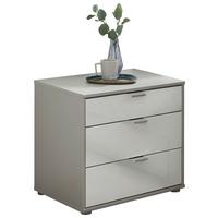 SZAFKA NOCNA MILANO 4000 - biały/czarny, Konventionell, materiał drewnopochodny/metal (40/48/43cm) - Dieter Knoll