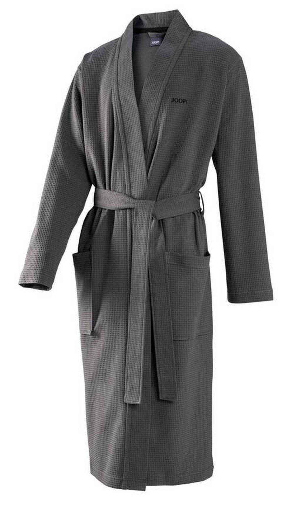 SZLAFROK KĄPIELOWY JOOP! HERREN KIMONO - antracytowy/szary, Basics, tkanina (Lnull) - Joop!
