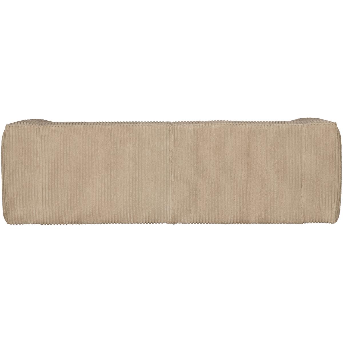3,5-Sitzer Sofa Bean Sandfarben B: 242cm - Sandfarben, Design, Kunststoff/Textil (242/73/96cm) - Livetastic