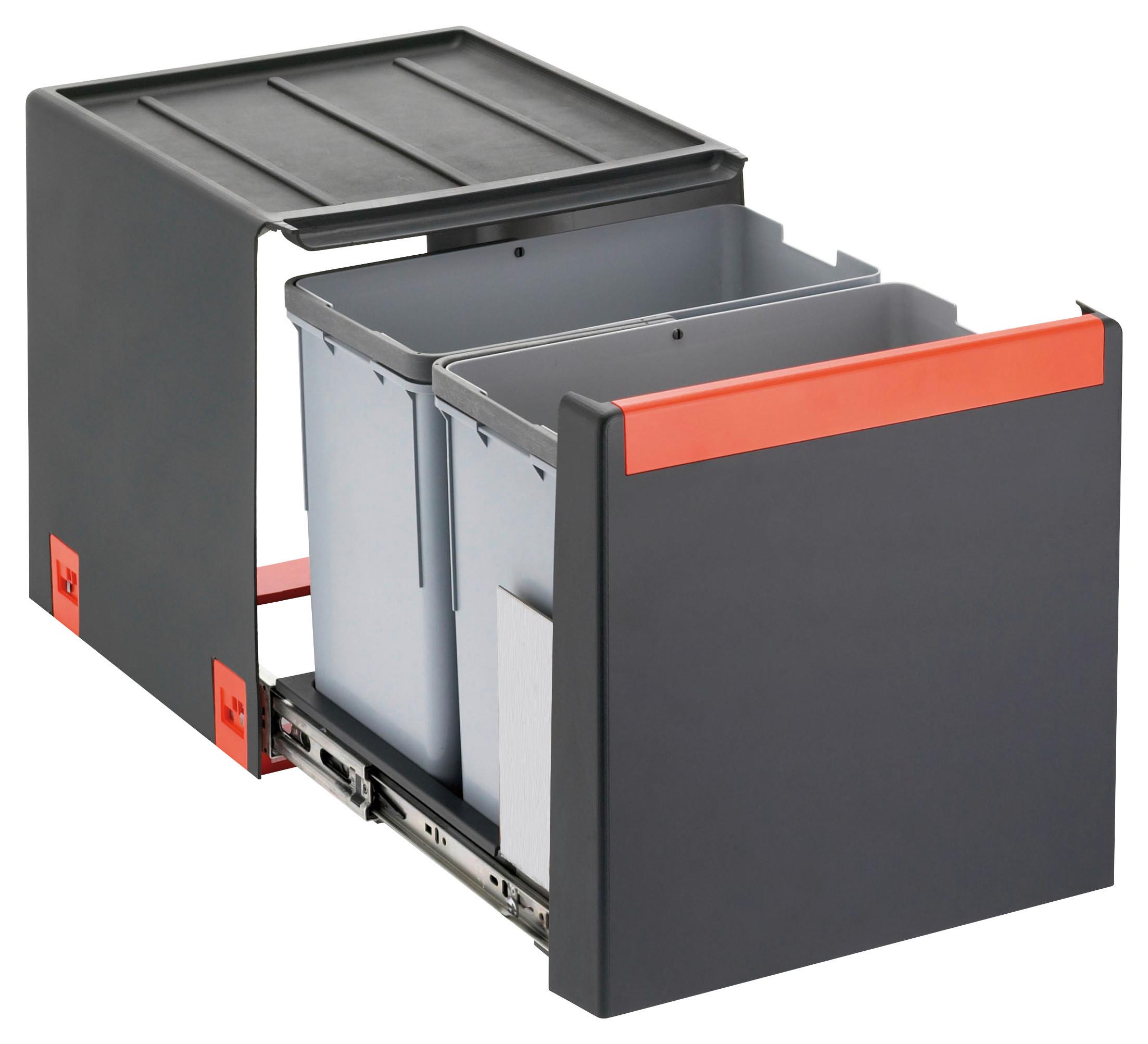 Einbauabfallsammler 1340039330 - Grau, Kunststoff (33,5/34,8/40,7cm) - Franke