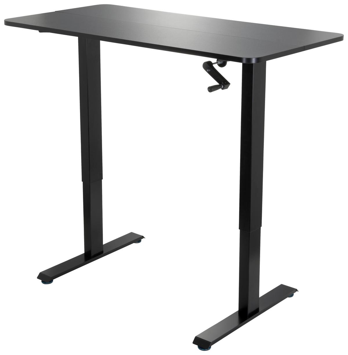 Dvižna Miza Stand Cr, Črna - črna, Moderno, kovina/leseni material (120/74/60cm) - MID.YOU