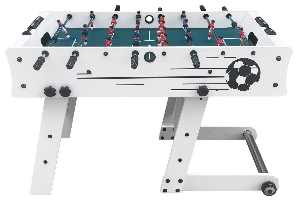 Tischfußball Weiß - Weiß, KONVENTIONELL, Holz/Kunststoff (61/81/122cm) - Ambia Garden