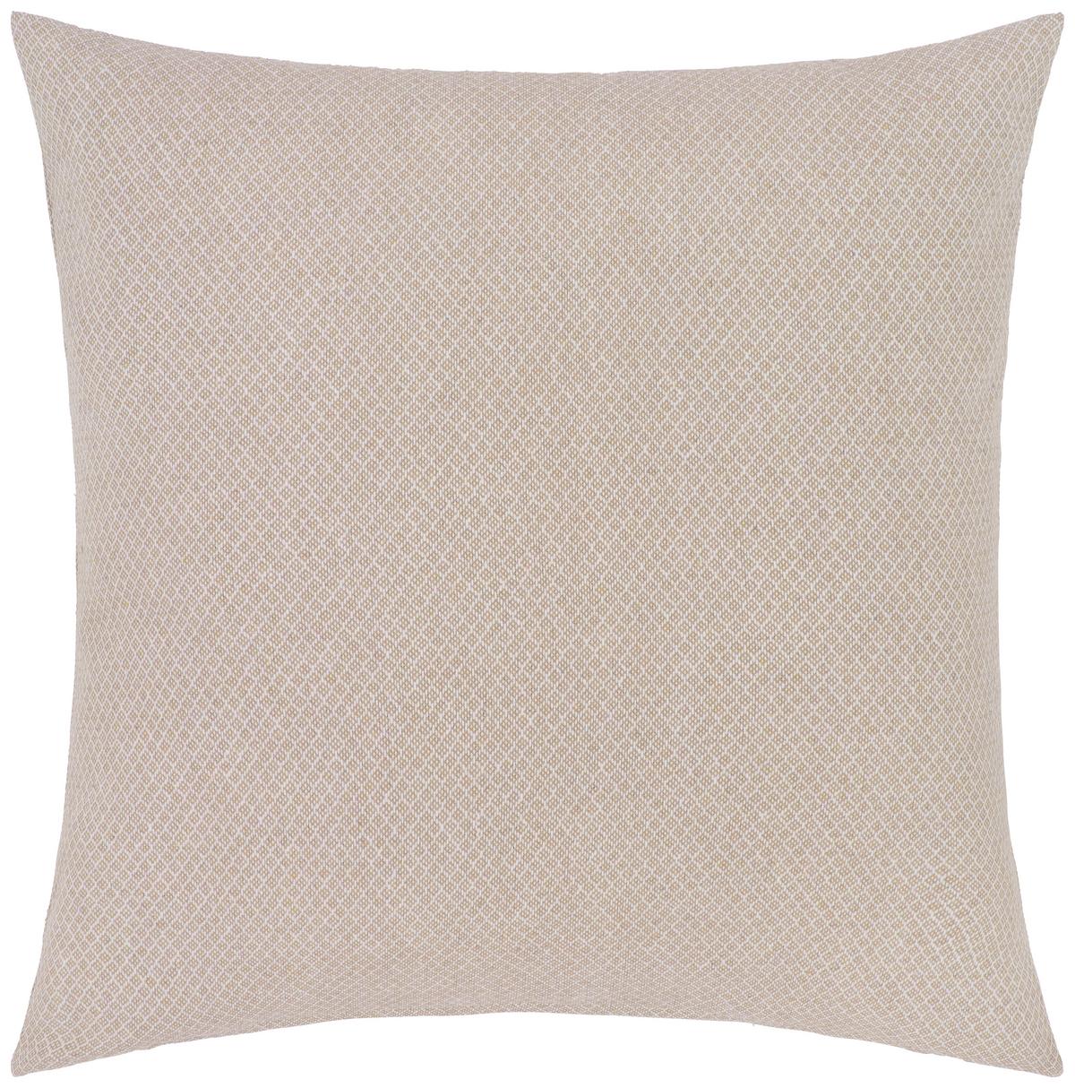 Díszpárna Dobby Uni - taupe/fehér, Natur, textil (45/45cm) - Premium Living