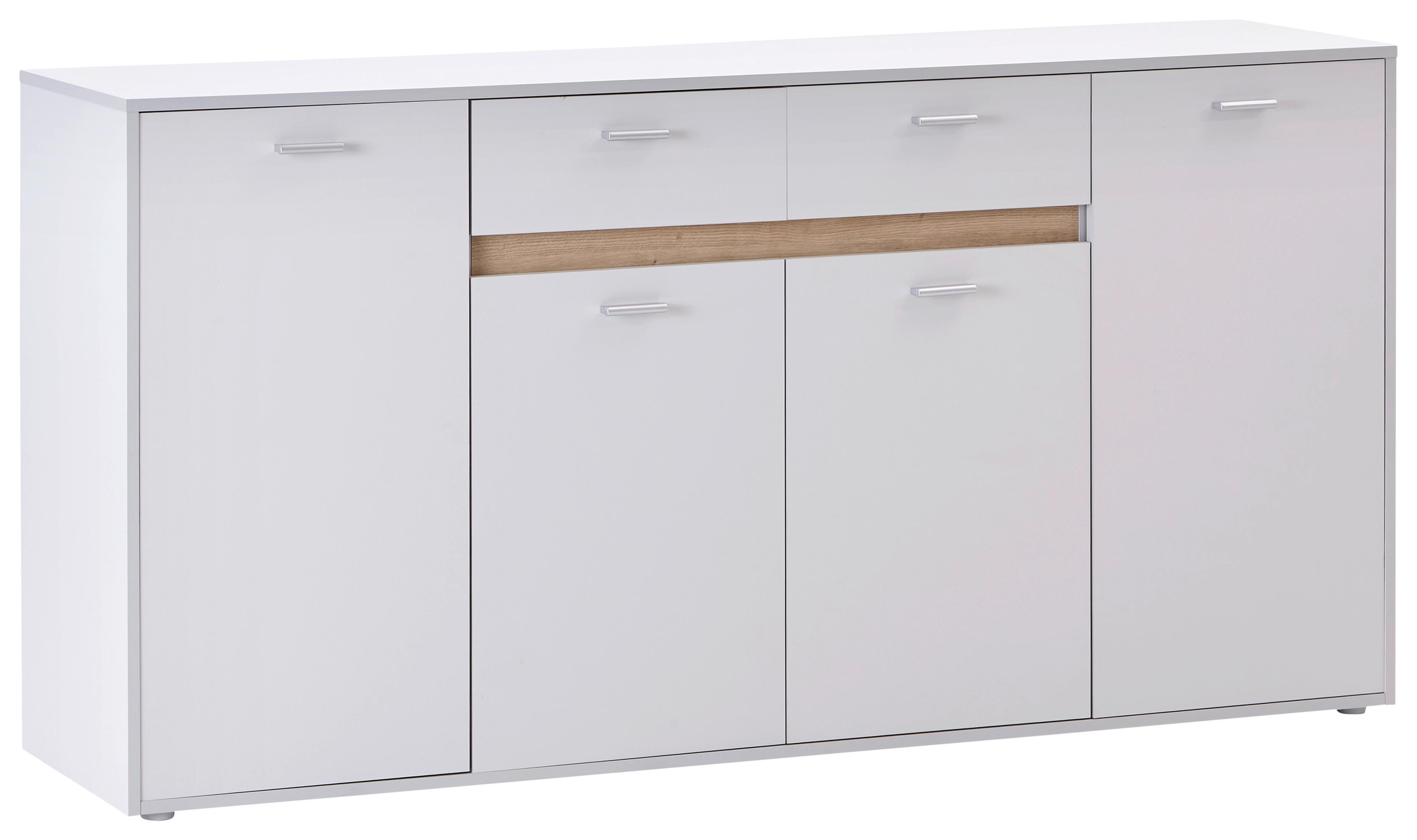 Comodă SLOT 4T - gri deschis, Modern, material pe bază de lemn (183,4/90/40cm) - Modern Living