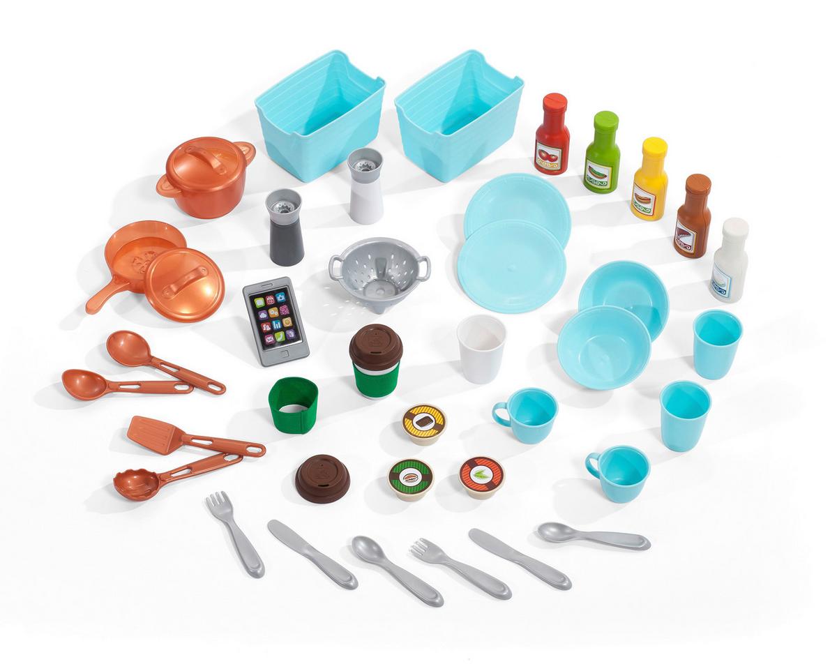 Kinderküche Fun with Friends, 40-teilig - Beige/Braun, Basics, Kunststoff (90,8/103,8/31,8cm)