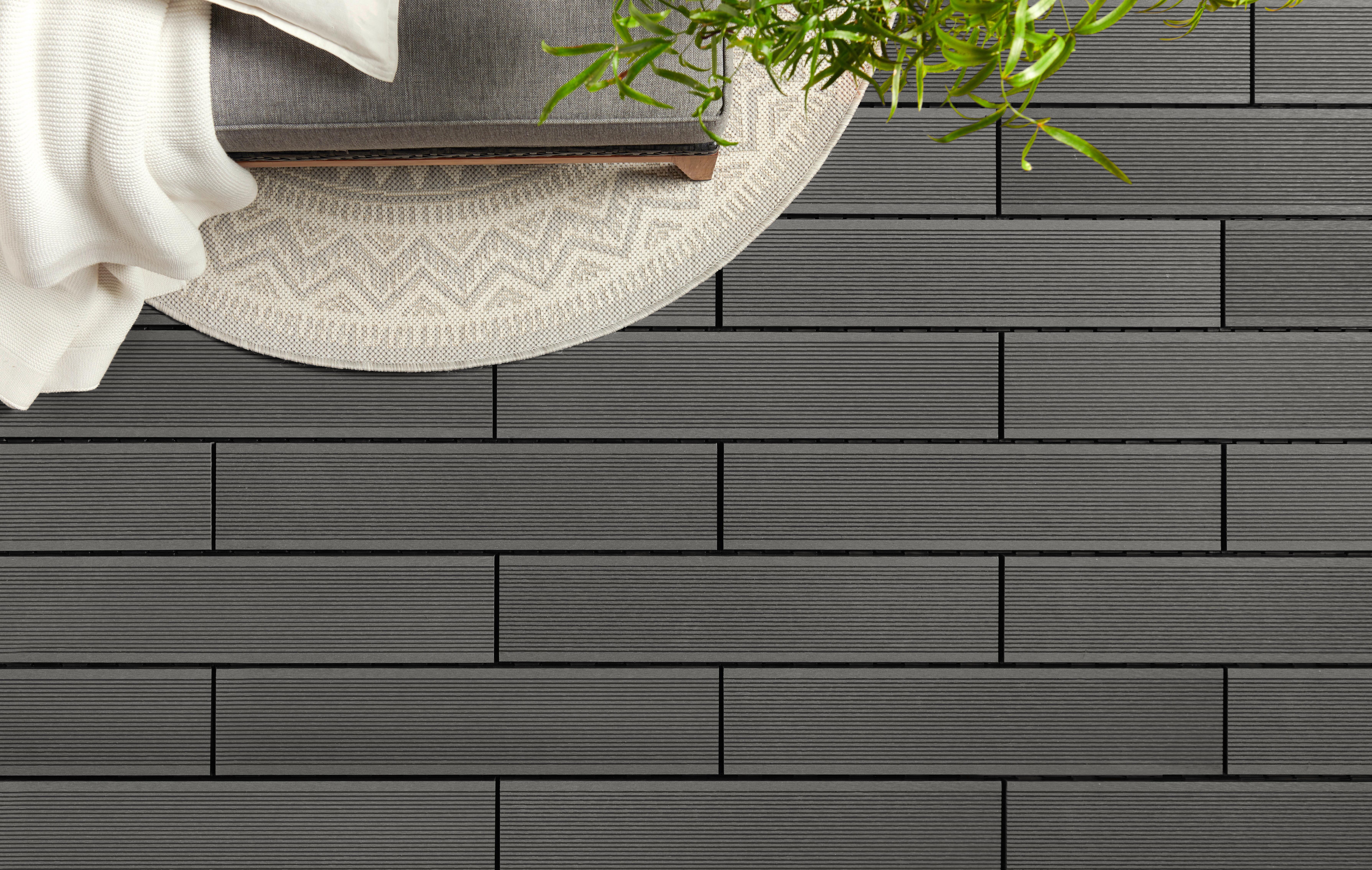DESKA TARASOWA RT-002 GREY - szary, Basics, tworzywo sztuczne (59,2/13,4/3,3cm) - Ambia Garden