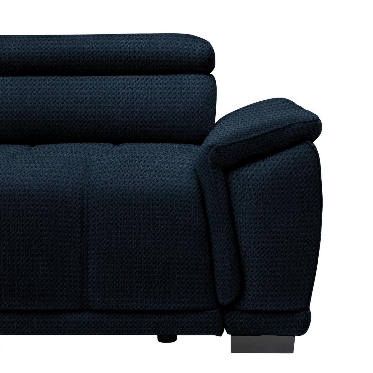 Kutna Garnitura Gremio - tamno plava/crna, Moderno, tekstil/plastika (206/283cm) - Modern Living
