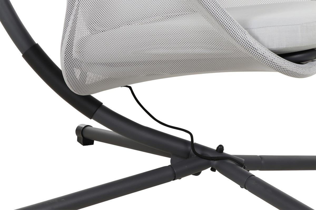 HÄNGESESSEL M90915 - Anthrazit/Grau, KONVENTIONELL, Kunststoff/Textil (123/195/106cm) - Siena Garden