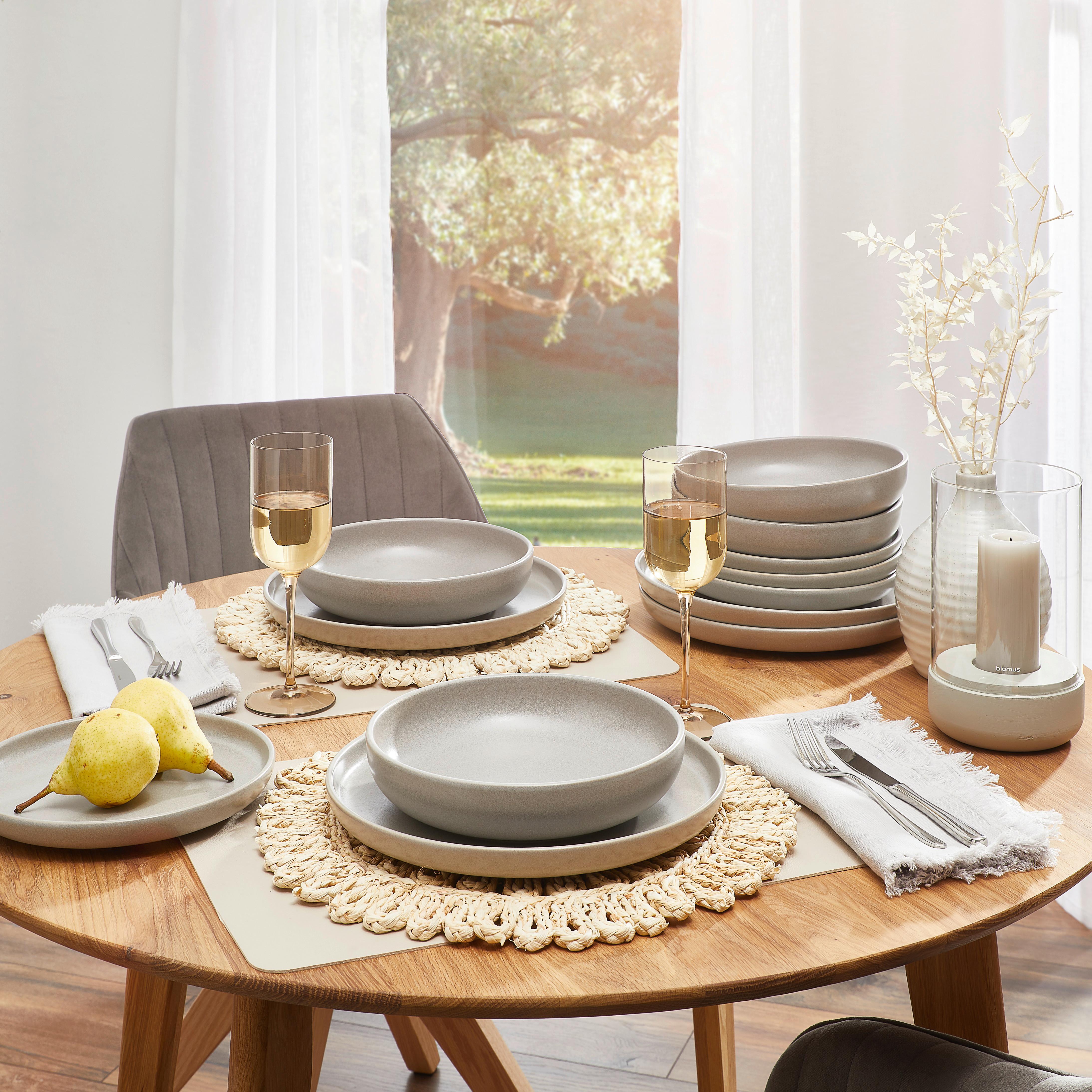 Jedilni Servis Uno Grey, 12-Delni - siva, Konvencionalno, keramika - Creatable